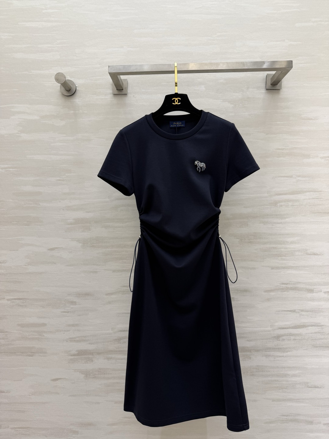 POLO²⁶经典抽绳收腰连衣裙 四色齐发｜白条纹/藏青条纹/麻灰/藏青✨ 柔软亲肤面料 上身透气不闷汗 