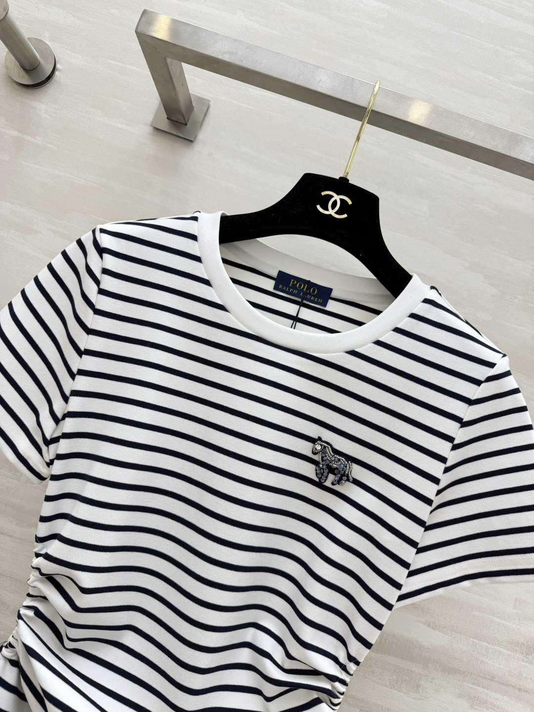 POLO²⁶经典抽绳收腰连衣裙 四色齐发｜白条纹/藏青条纹/麻灰/藏青✨ 柔软亲肤面料 上身透气不闷汗 