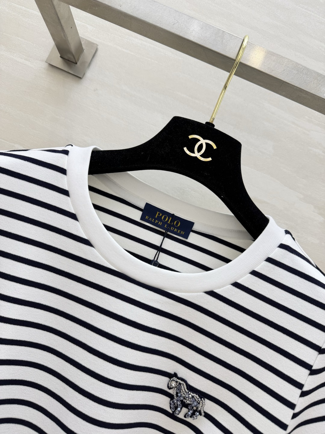 POLO²⁶经典抽绳收腰连衣裙 四色齐发｜白条纹/藏青条纹/麻灰/藏青✨ 柔软亲肤面料 上身透气不闷汗 