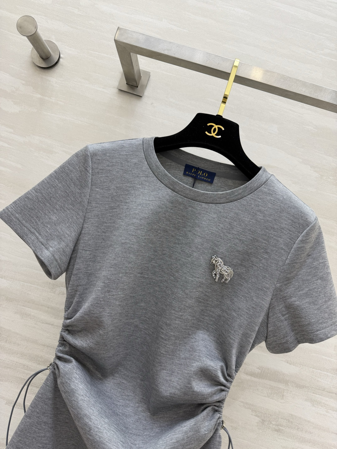 POLO²⁶经典抽绳收腰连衣裙 四色齐发｜白条纹/藏青条纹/麻灰/藏青✨ 柔软亲肤面料 上身透气不闷汗 