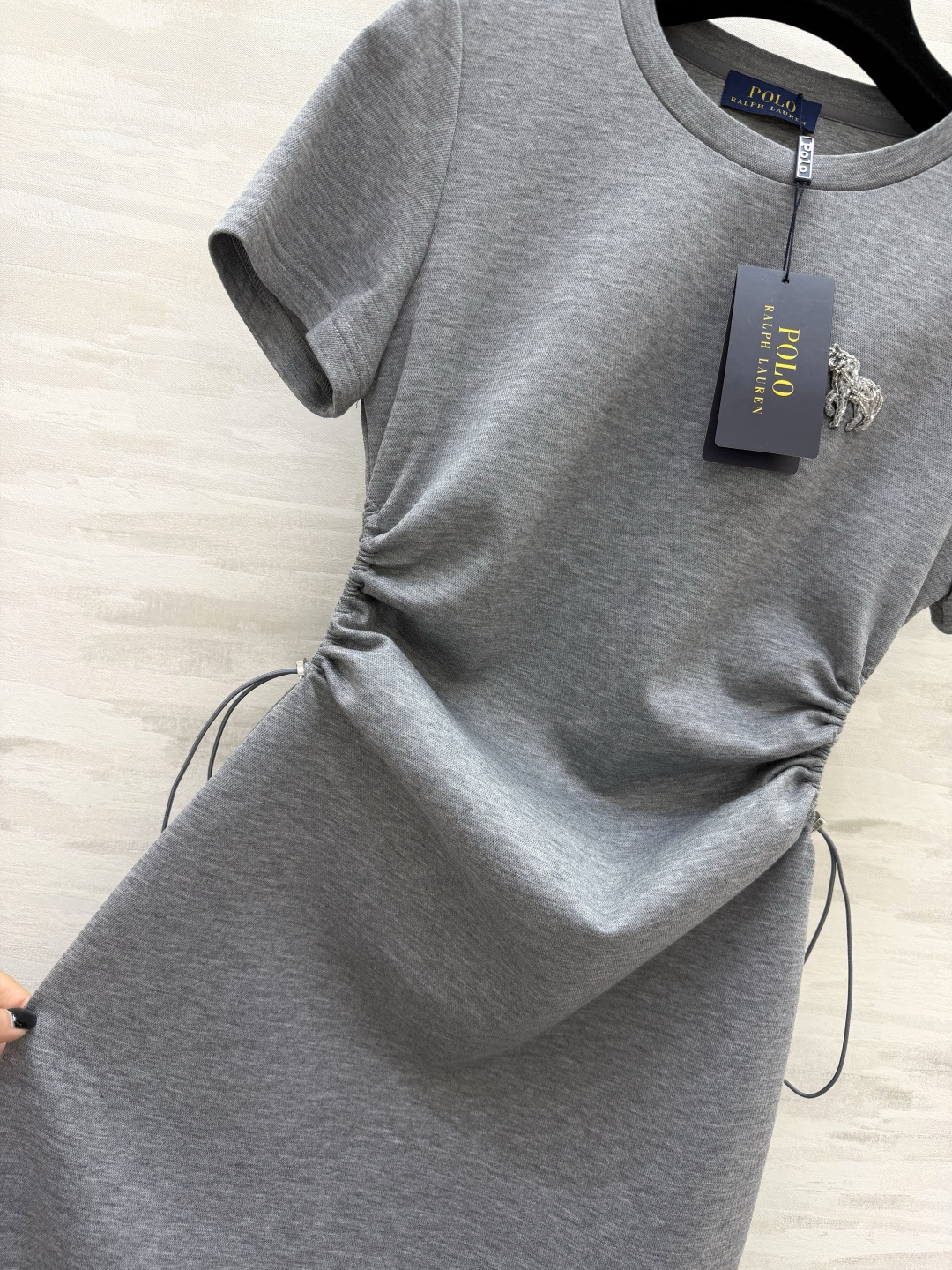 POLO²⁶经典抽绳收腰连衣裙 四色齐发｜白条纹/藏青条纹/麻灰/藏青✨ 柔软亲肤面料 上身透气不闷汗 
