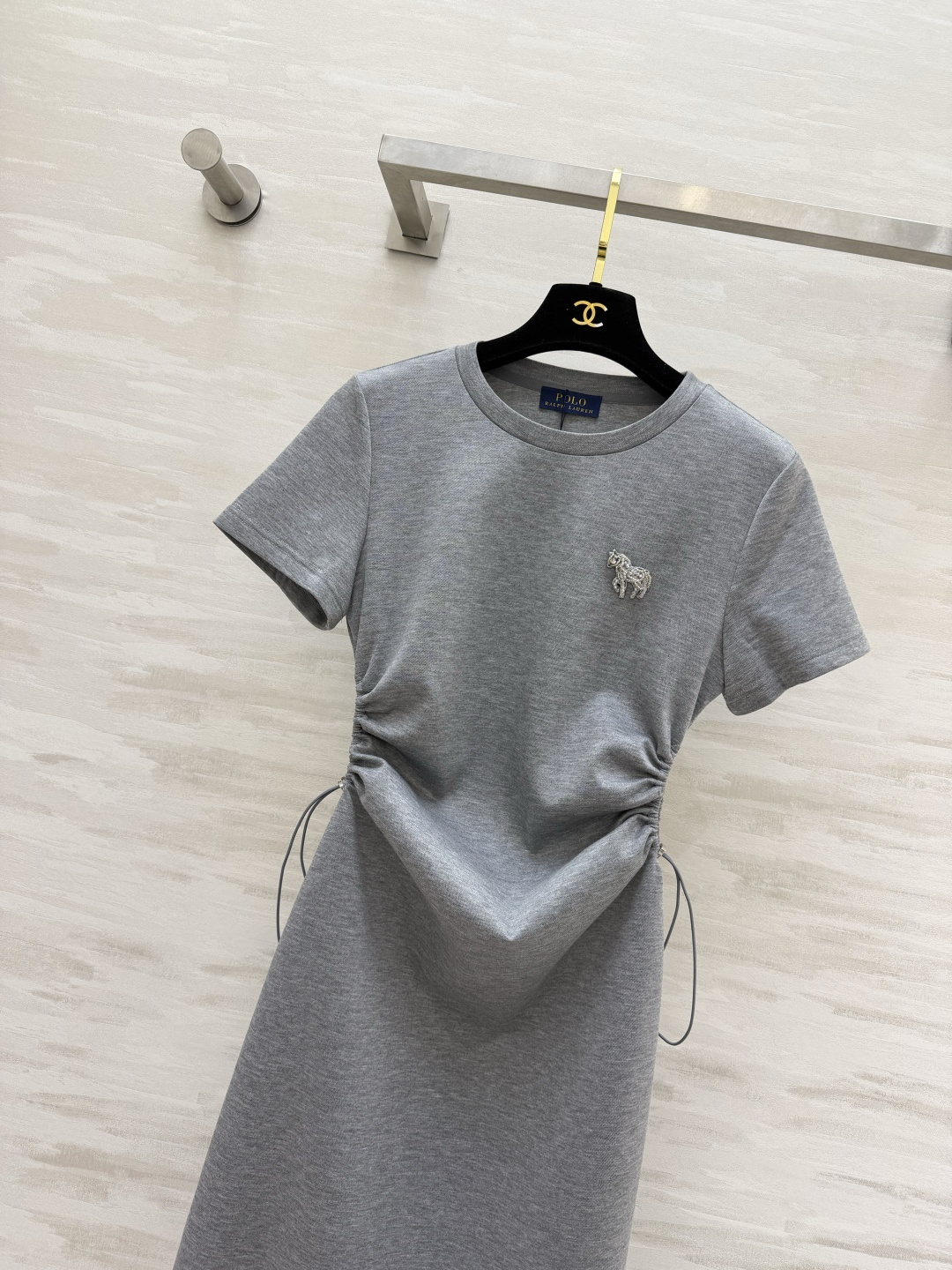 POLO²⁶经典抽绳收腰连衣裙 四色齐发｜白条纹/藏青条纹/麻灰/藏青✨ 柔软亲肤面料 上身透气不闷汗 