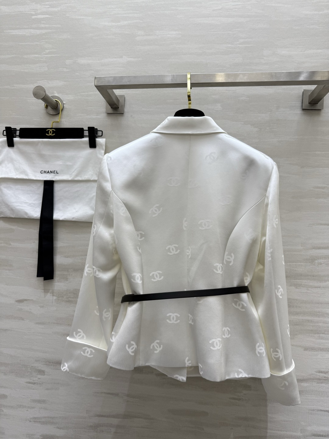 #Chane♡新款 双C字母提花醋酸外套 高品质定制 现货首发size：S/M/L/XL（M码肩宽：40