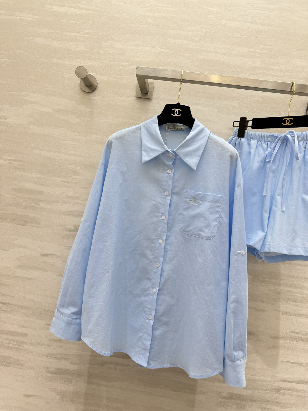 Vivienne Westwood/西太后 夏日白月光套装 上线✨oversize白衬衫+抽绳短裤 一整