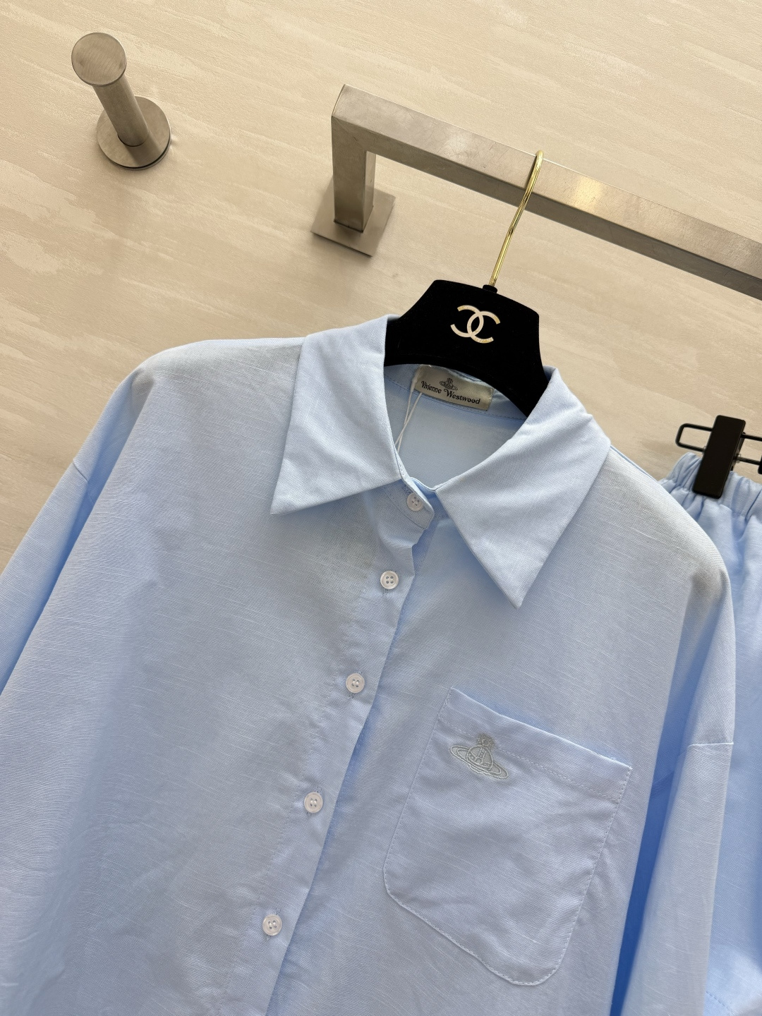 Vivienne Westwood/西太后 夏日白月光套装 上线✨oversize白衬衫+抽绳短裤 一整