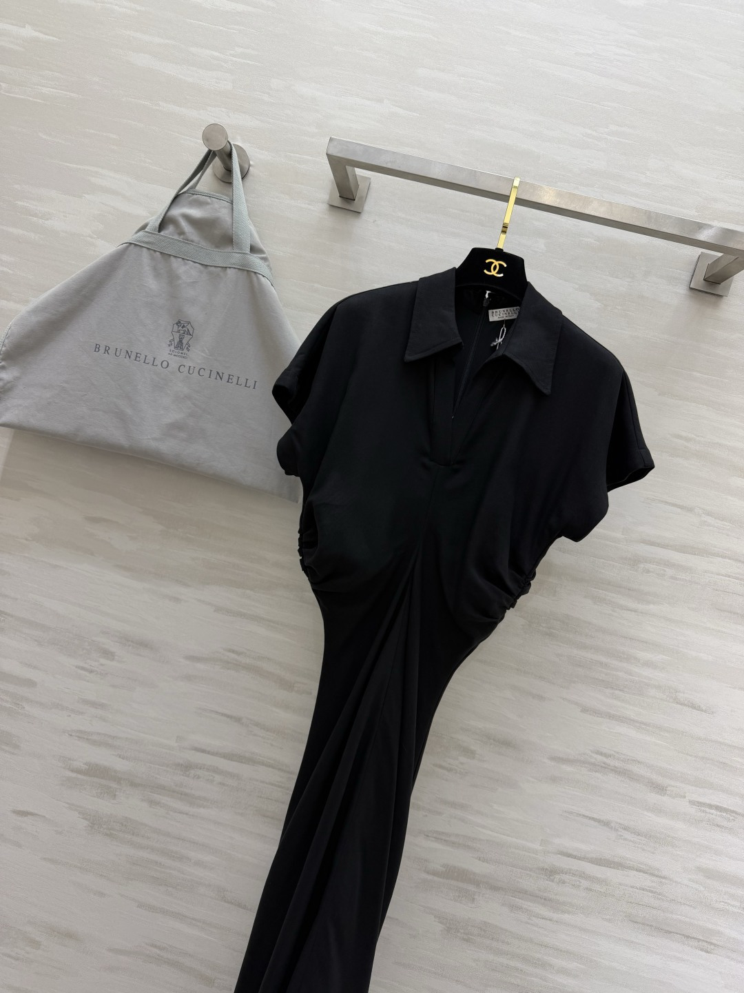 Brunello Cucinell♡²⁶丝麻收腰长款连衣裙🤍🖤黑白经典双色 永不出错的本命裙 甄选丝麻混