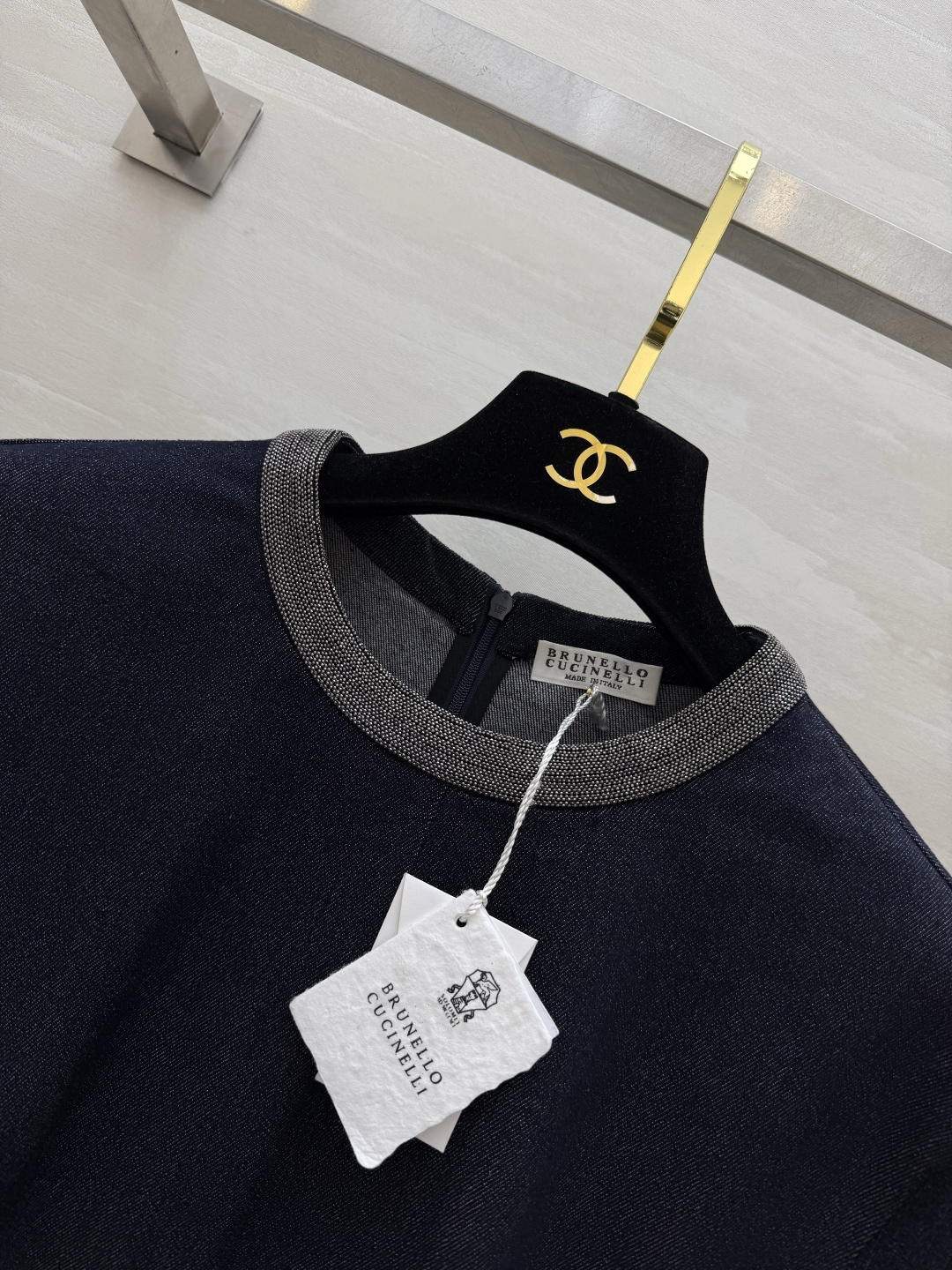 ✨ Brunello Cucinell♡²⁶重工牛仔收腰连衣裙 低调的高阶松弛感 日常穿出毫不费力的贵气