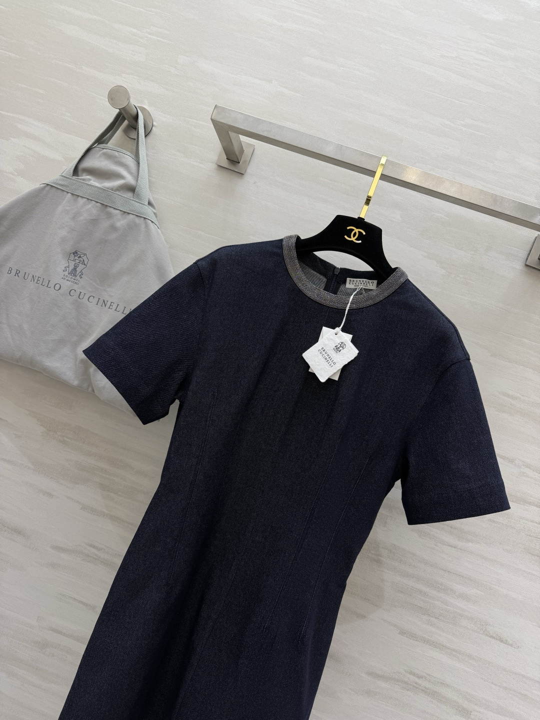 ✨ Brunello Cucinell♡²⁶重工牛仔收腰连衣裙 低调的高阶松弛感 日常穿出毫不费力的贵气