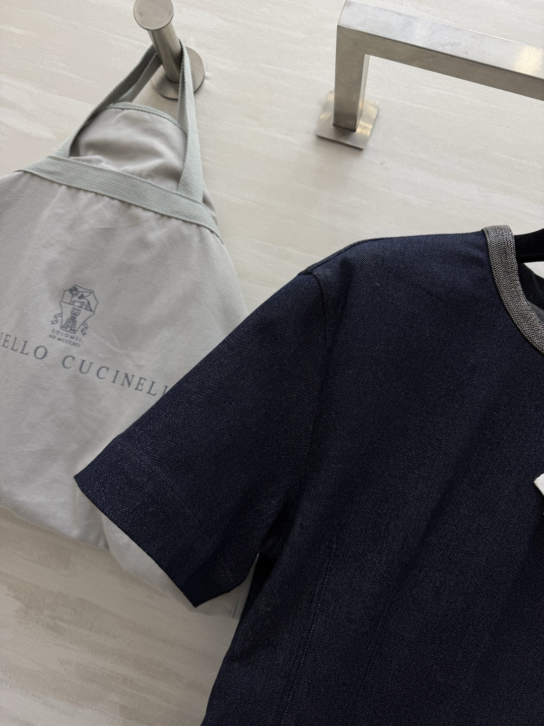 ✨ Brunello Cucinell♡²⁶重工牛仔收腰连衣裙 低调的高阶松弛感 日常穿出毫不费力的贵气