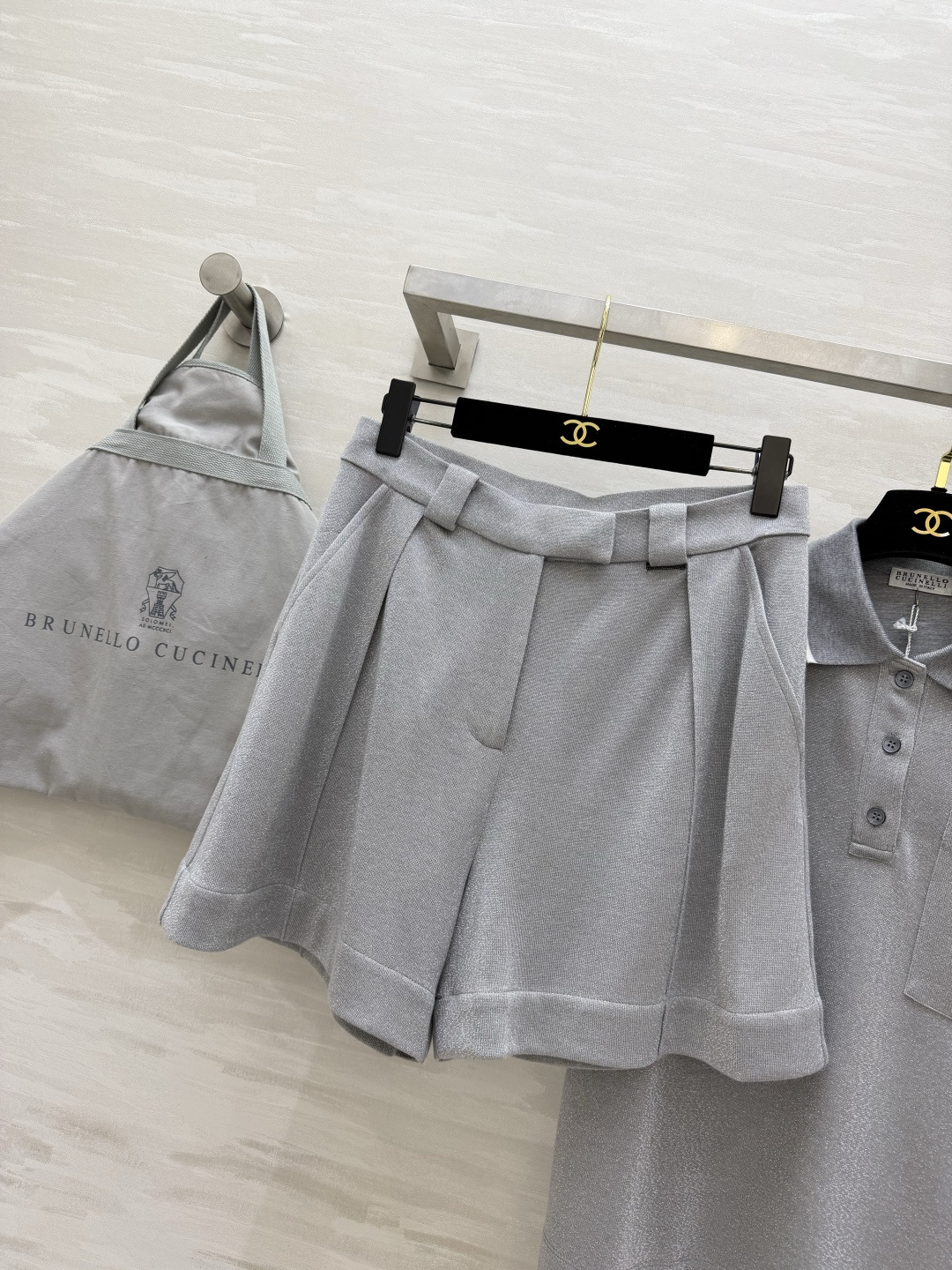 「慵懒松弛感天花板✨Brunello Cucinell♡²⁶POLO套装 领口撞色温柔又显贵 软糯透气的
