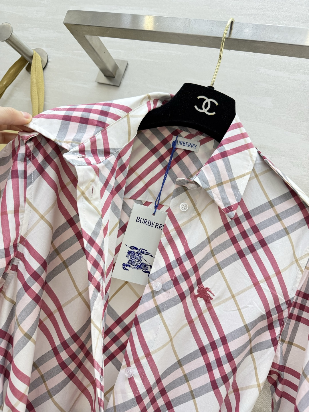 #Burberr♡²⁶英伦风格纹短袖连衣裙 高版本出货 现货首发size：S/M/L/XL/XXL（M码