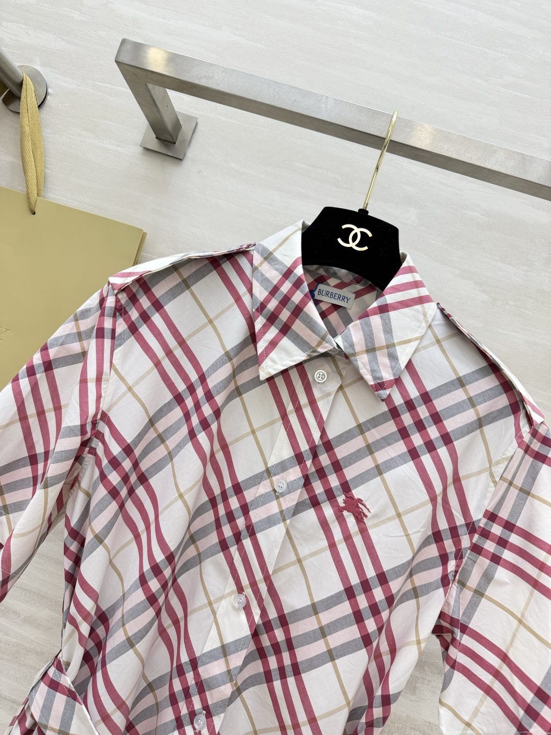 #Burberr♡²⁶英伦风格纹短袖连衣裙 高版本出货 现货首发size：S/M/L/XL/XXL（M码