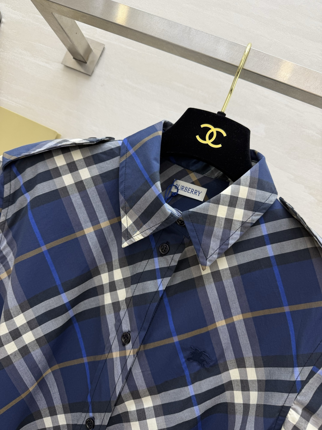 #Burberr♡²⁶英伦风格纹短袖连衣裙 高版本出货 现货首发size：S/M/L/XL/XXL（M码