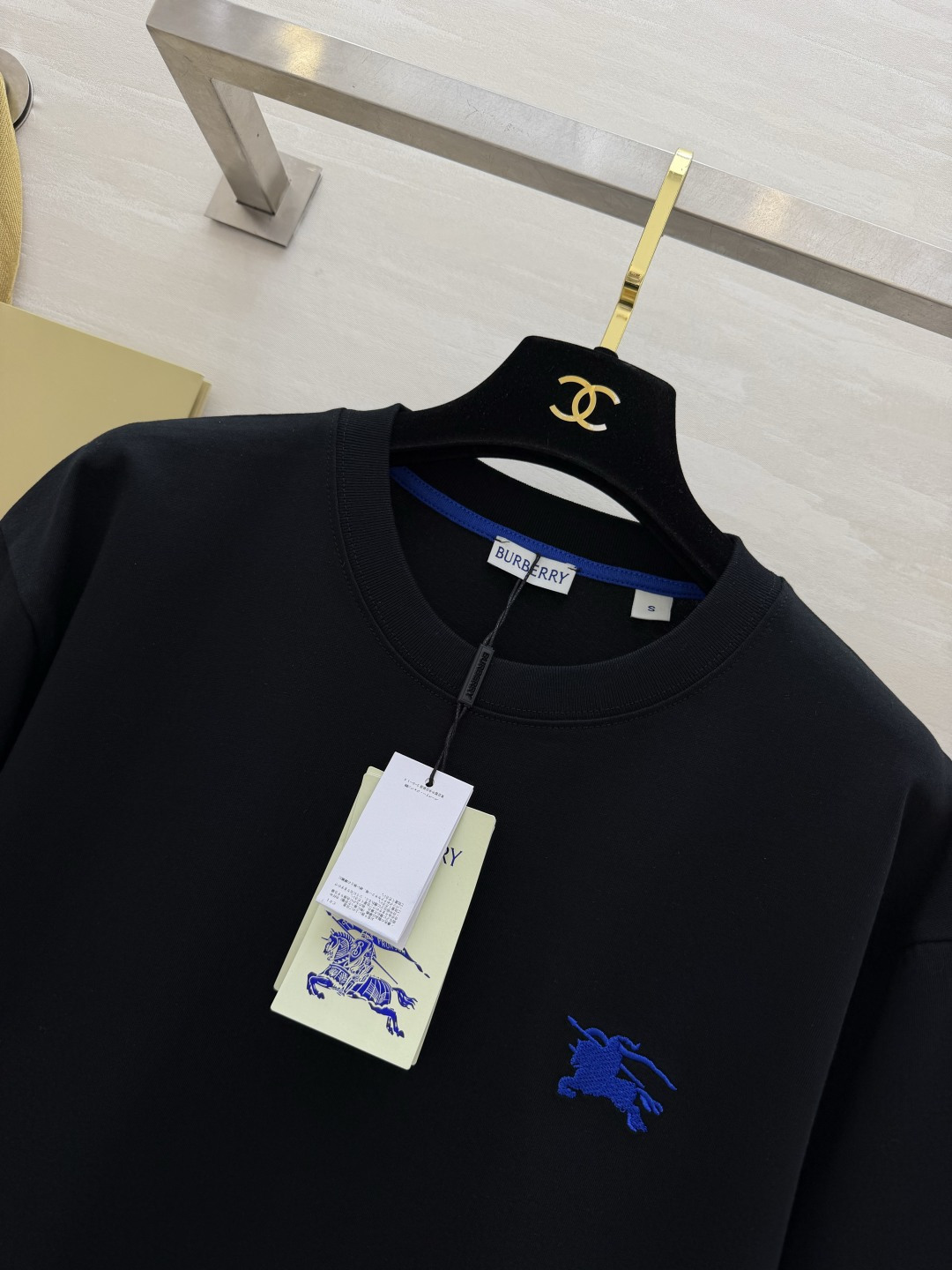 Burberr♡²⁶蓝标战马短袖｜男士百搭基础T 经典小战马刺绣 克莱因蓝撞色超吸睛 高支精梳棉面料软糯