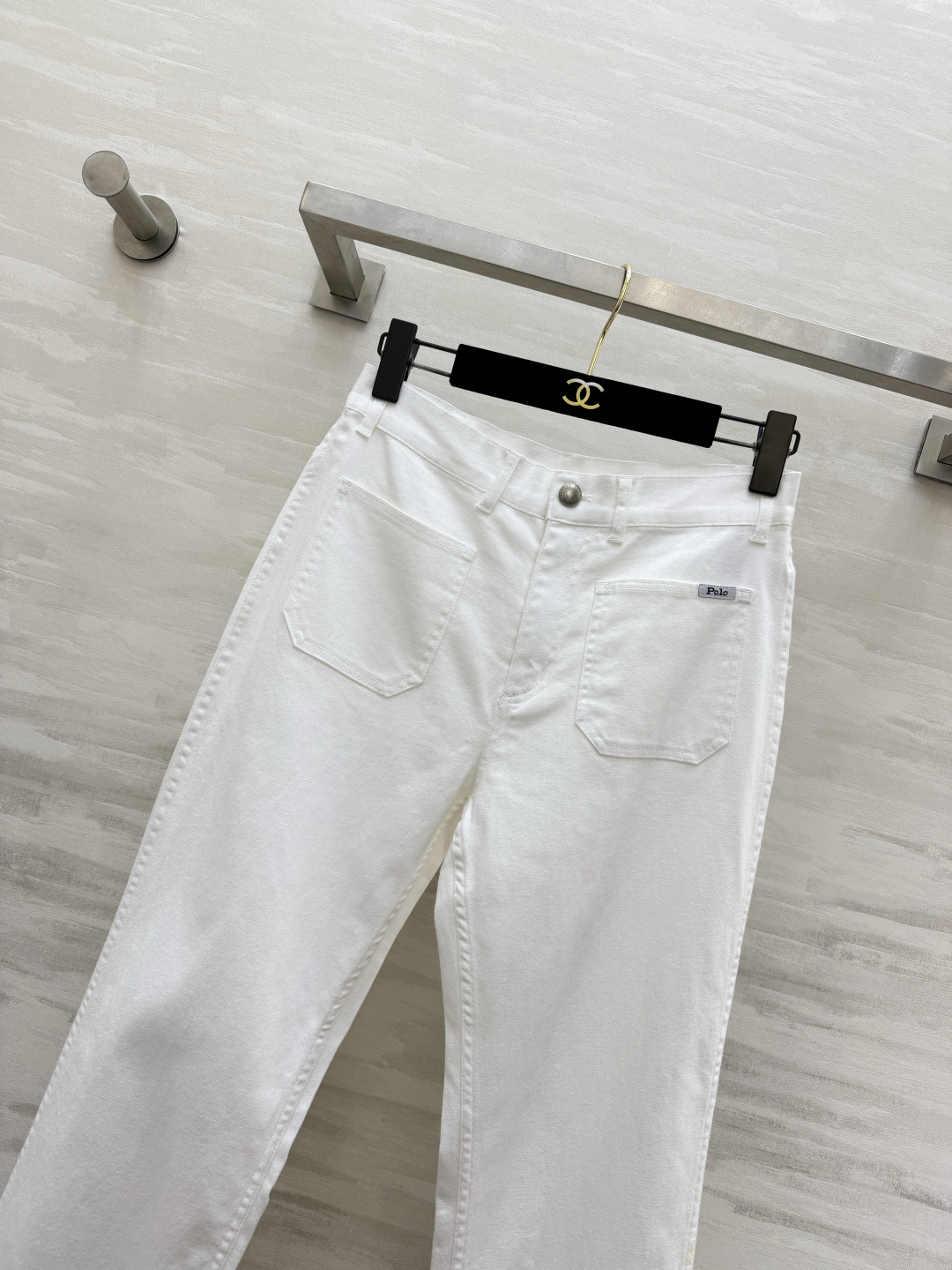 🤍Polo²⁶经典微喇牛仔裤｜女生万年百搭神裤 高腰版型 方形贴袋设计 复古腔调拉满 小标识口袋细节 做
