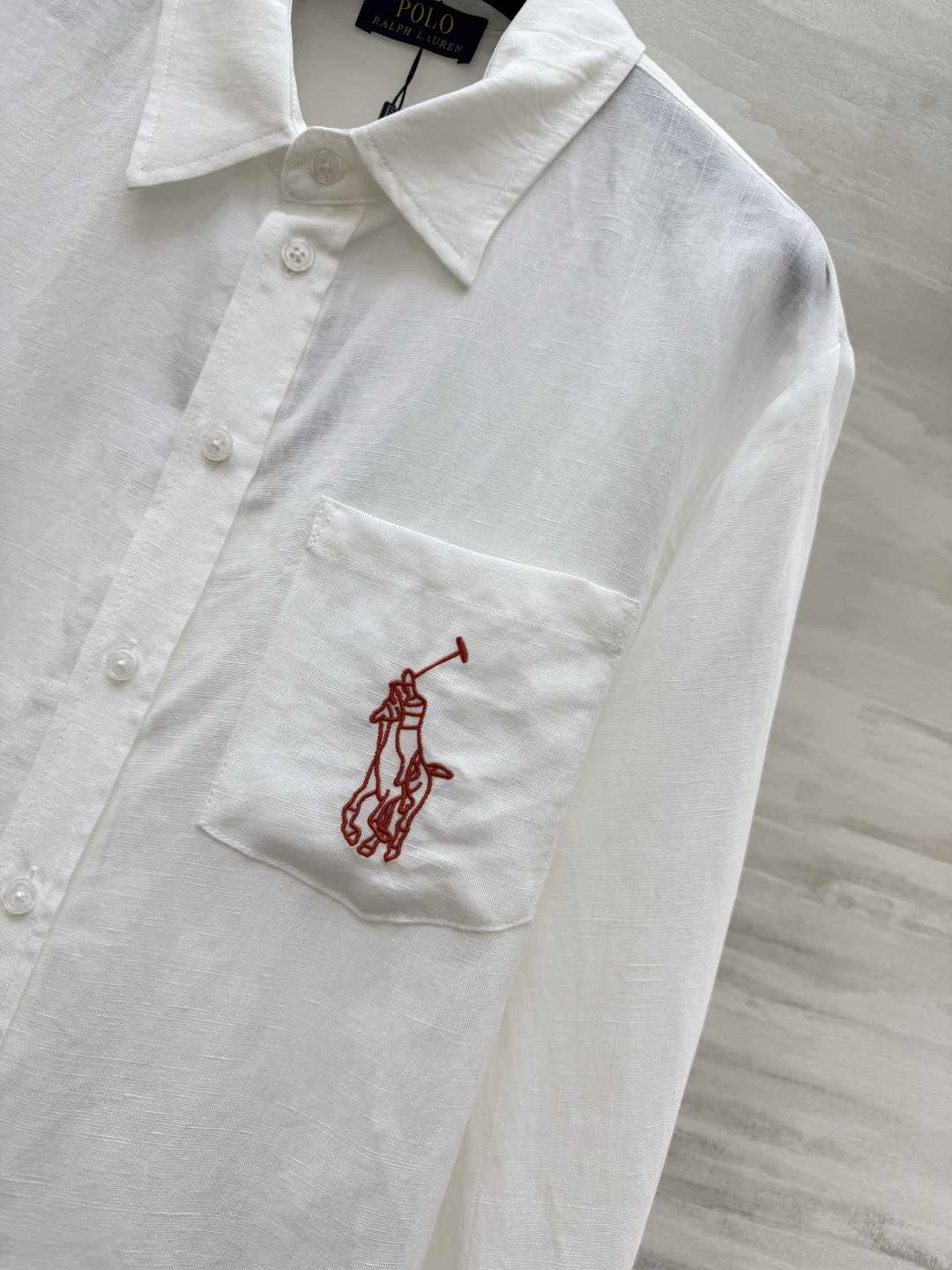 🤍POLO²⁶战马刺绣亚麻长袖衬衫｜春夏百搭刚需单品 天然全麻面料 轻薄透气自带肌理感 防晒又不闷汗 口
