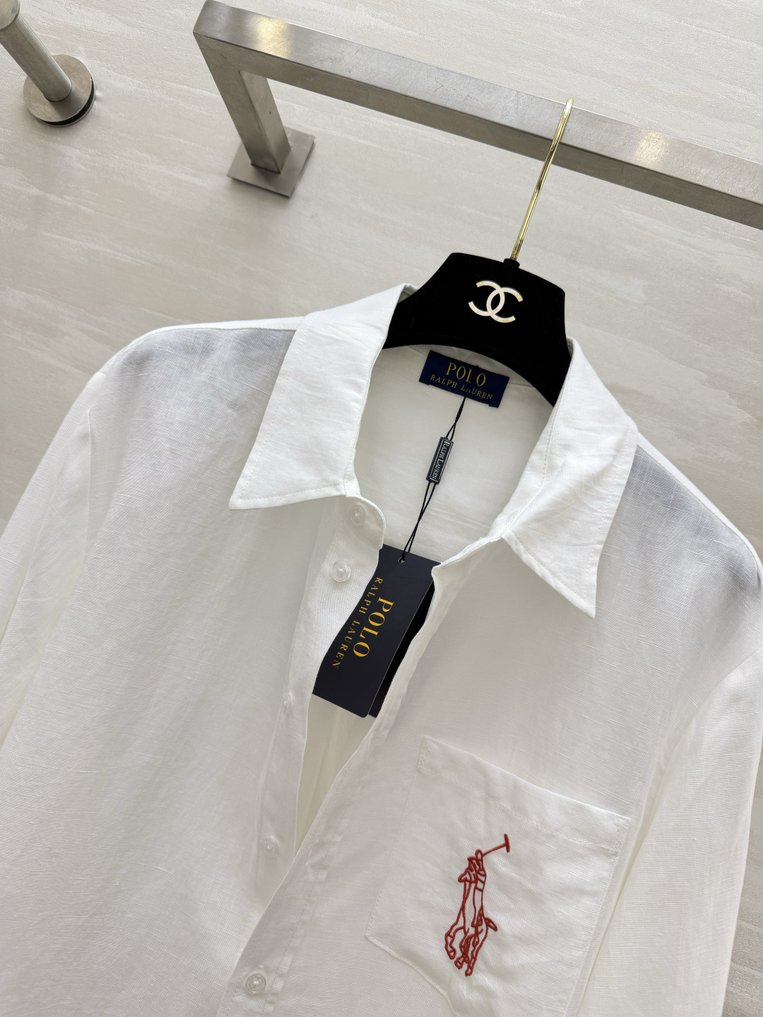 🤍POLO²⁶战马刺绣亚麻长袖衬衫｜春夏百搭刚需单品 天然全麻面料 轻薄透气自带肌理感 防晒又不闷汗 口