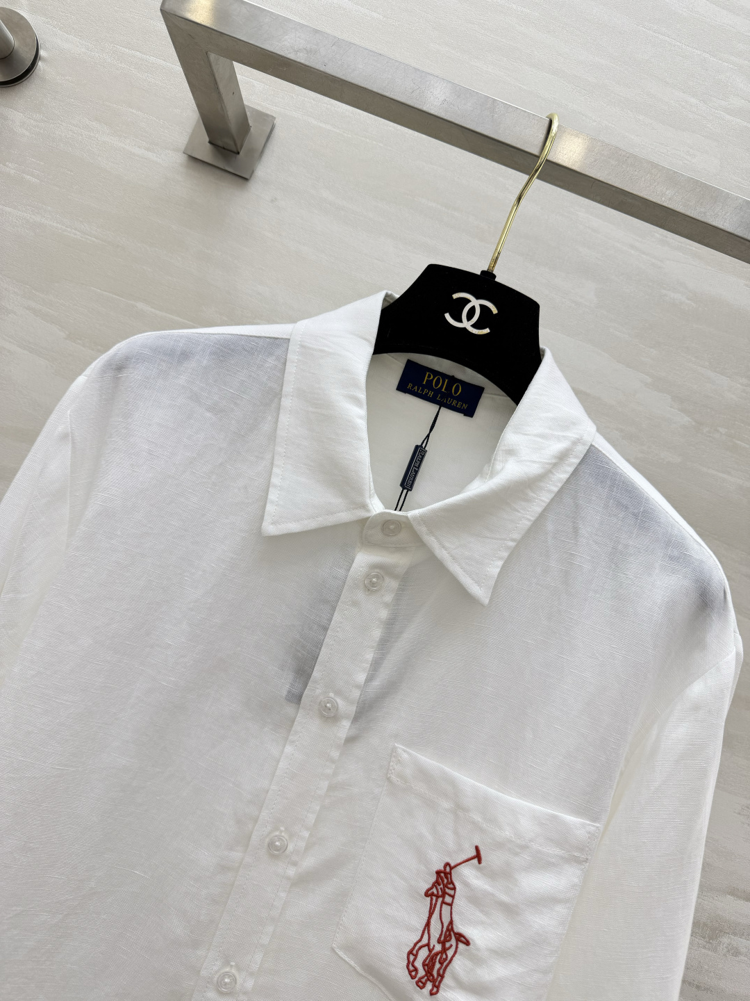 🤍POLO²⁶战马刺绣亚麻长袖衬衫｜春夏百搭刚需单品 天然全麻面料 轻薄透气自带肌理感 防晒又不闷汗 口