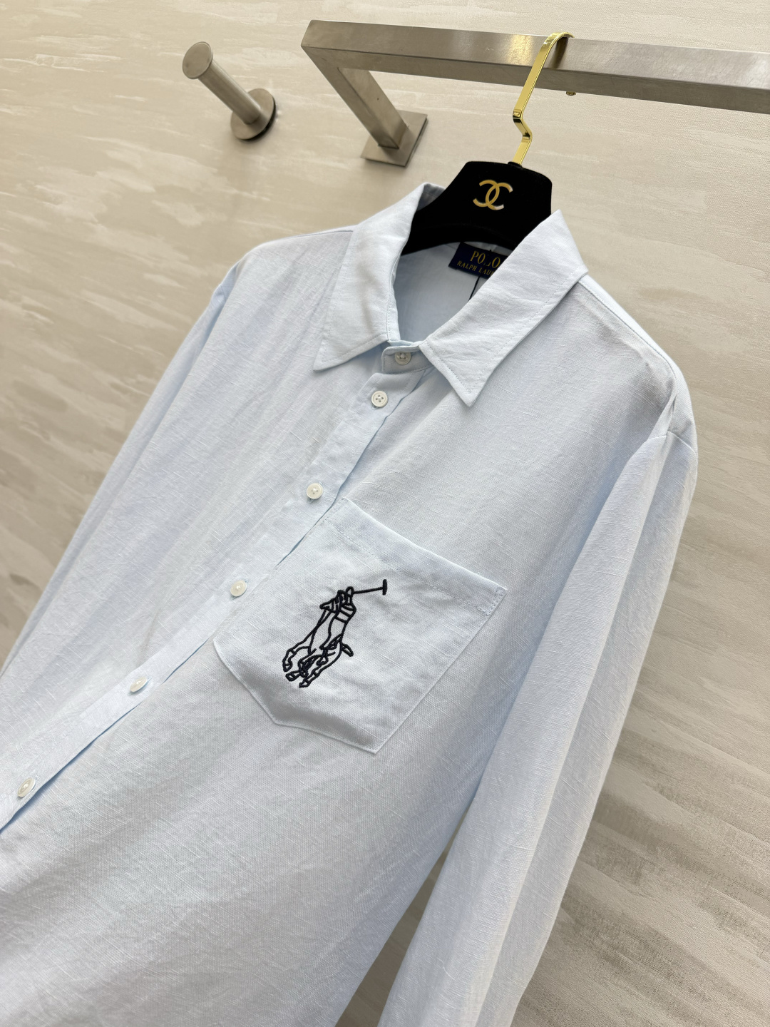 🤍POLO²⁶战马刺绣亚麻长袖衬衫｜春夏百搭刚需单品 天然全麻面料 轻薄透气自带肌理感 防晒又不闷汗 口