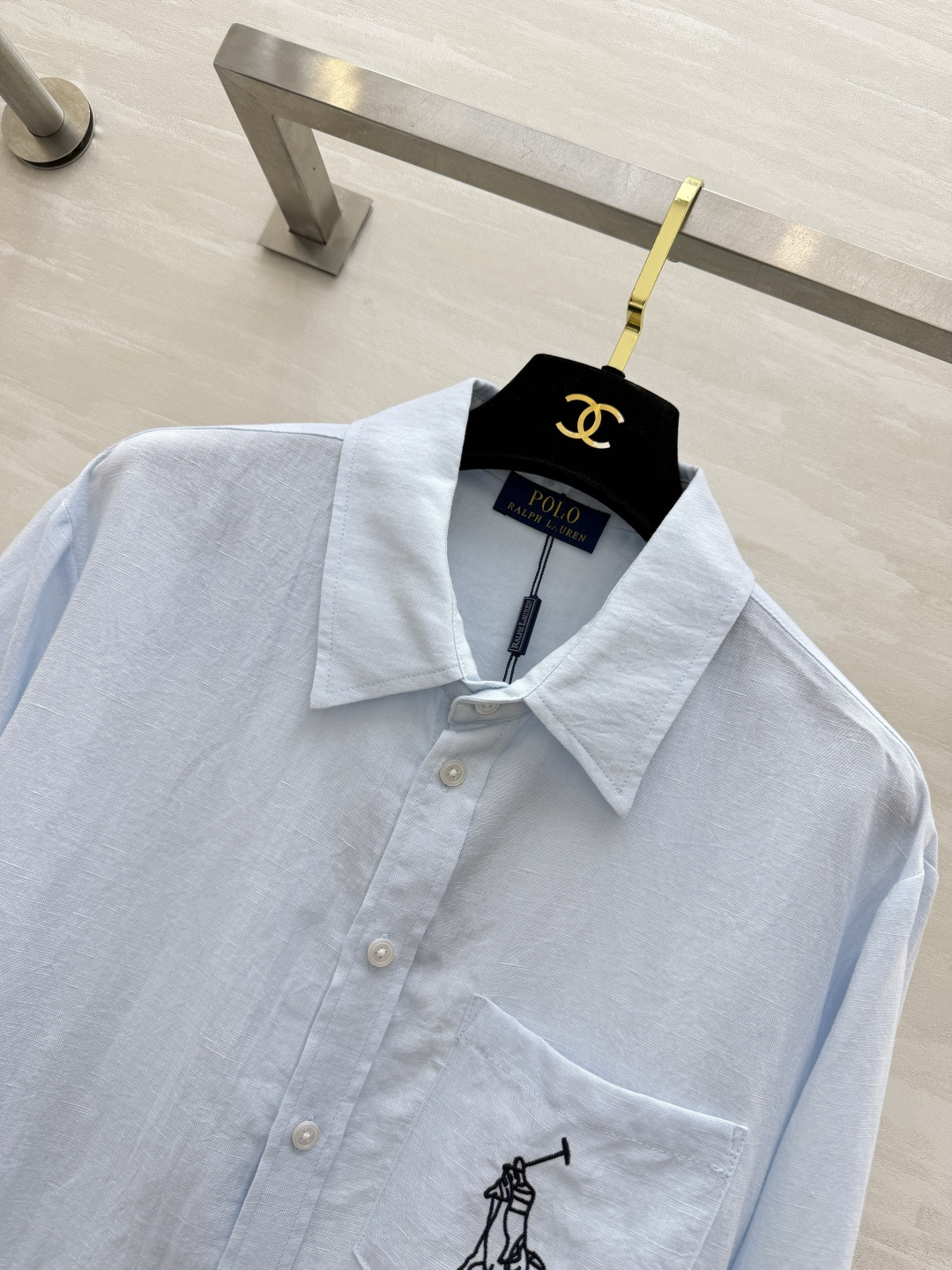 🤍POLO²⁶战马刺绣亚麻长袖衬衫｜春夏百搭刚需单品 天然全麻面料 轻薄透气自带肌理感 防晒又不闷汗 口