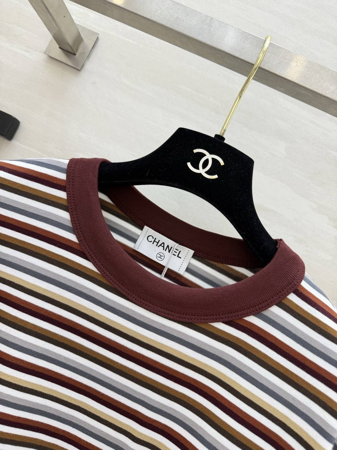 Chane♡²⁶M cocobeach｜条纹T恤 俏皮海马图案 高品质定制 现货首发size：36/38