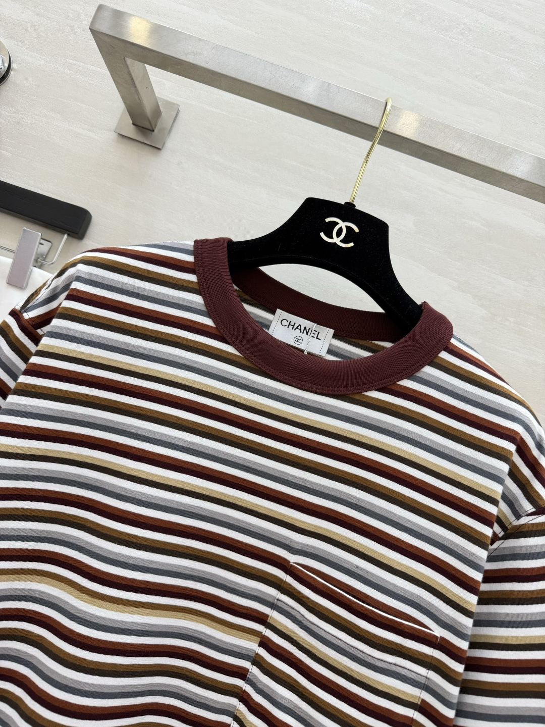 Chane♡²⁶M cocobeach｜条纹T恤 俏皮海马图案 高品质定制 现货首发size：36/38