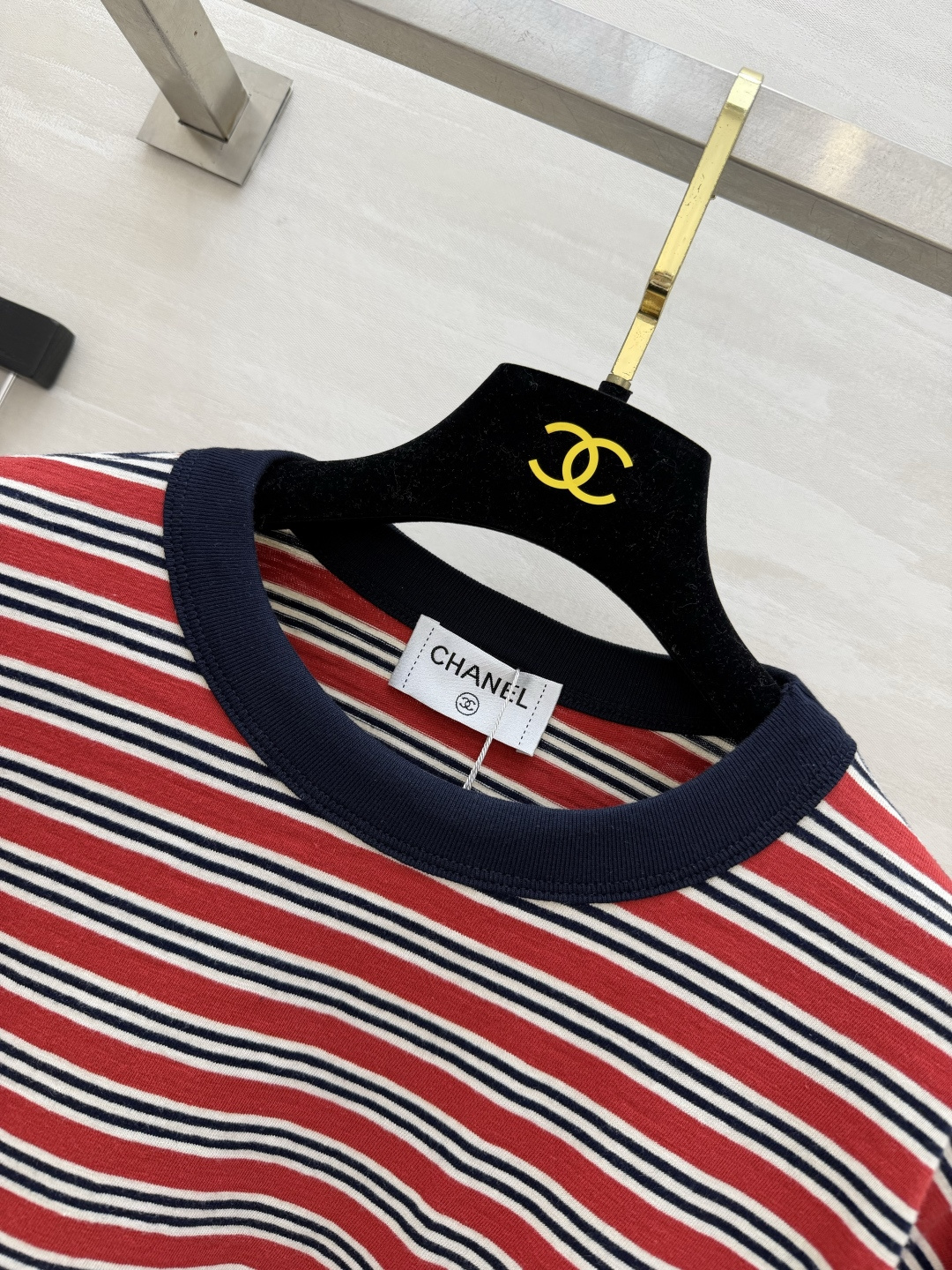 Chane♡²⁶M cocobeach｜条纹T恤 俏皮海马图案 高品质定制 现货首发size：36/38