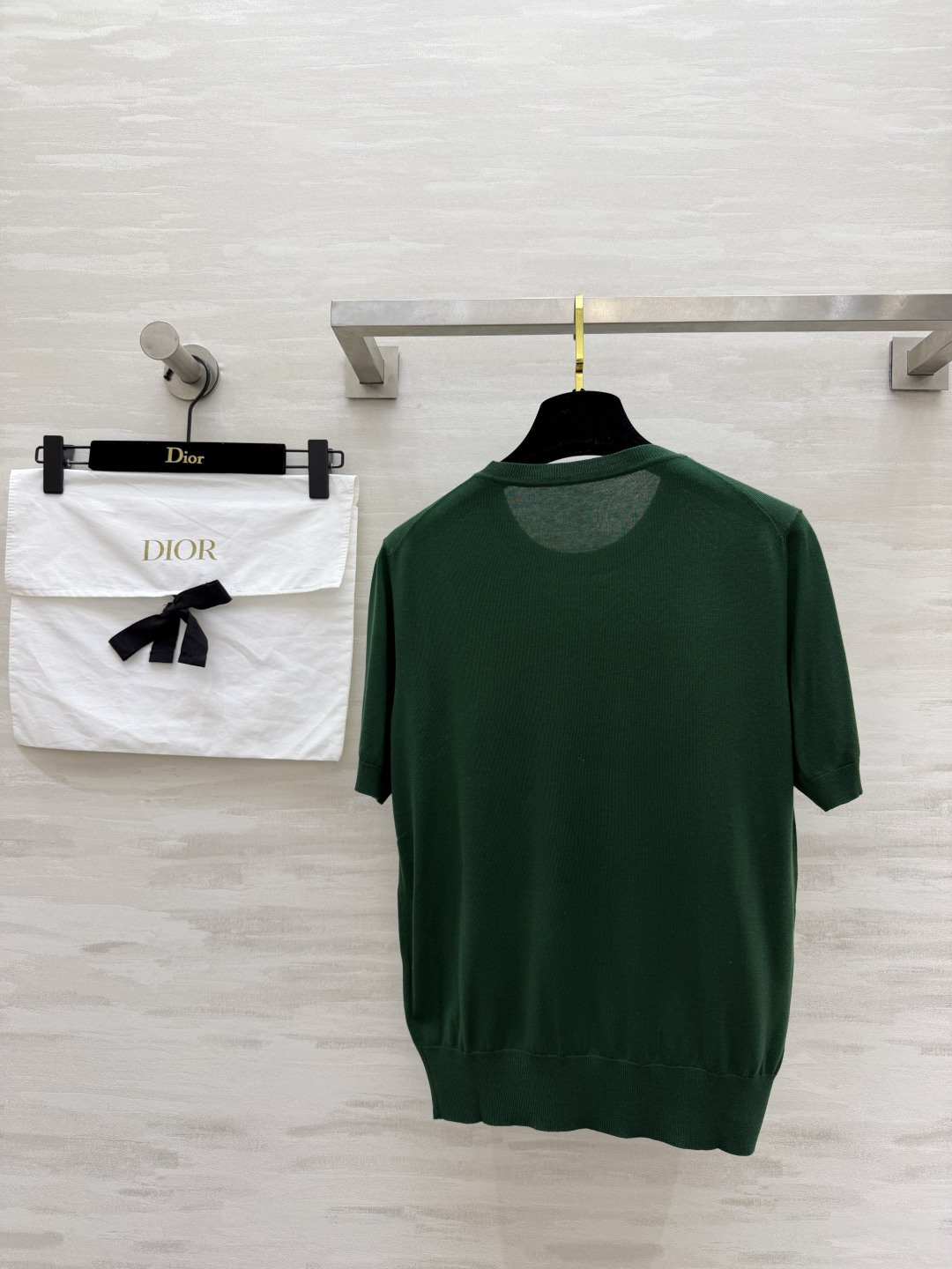 DIO♡²⁶ss图案纯色修身针织衫 100%桑蚕丝面料高品质定制 现货首发size：36/38/40（）