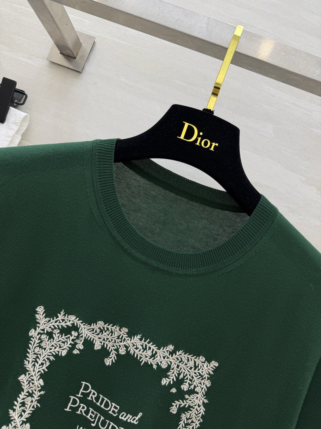 DIO♡²⁶ss图案纯色修身针织衫 100%桑蚕丝面料高品质定制 现货首发size：36/38/40（）
