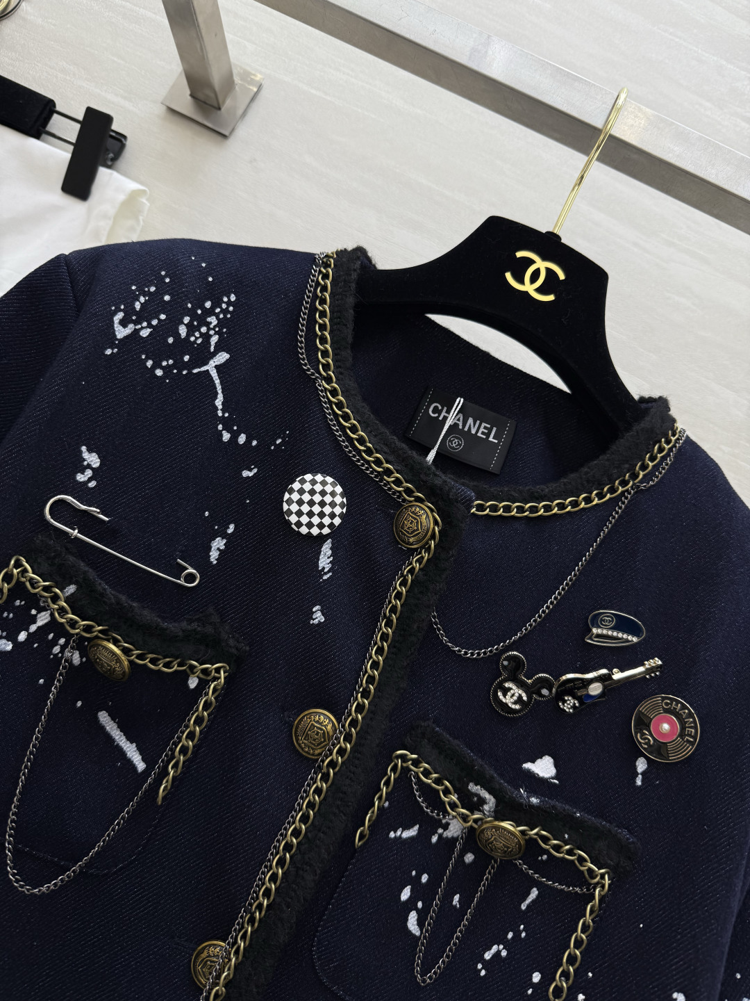 🖲️ 𝑱𝒆𝒏𝒏𝒊𝒆/CHANE♡🖲️妮妮外套太美了Jennie金智妮同款都在穿的手绘小香风外套秀场高定手