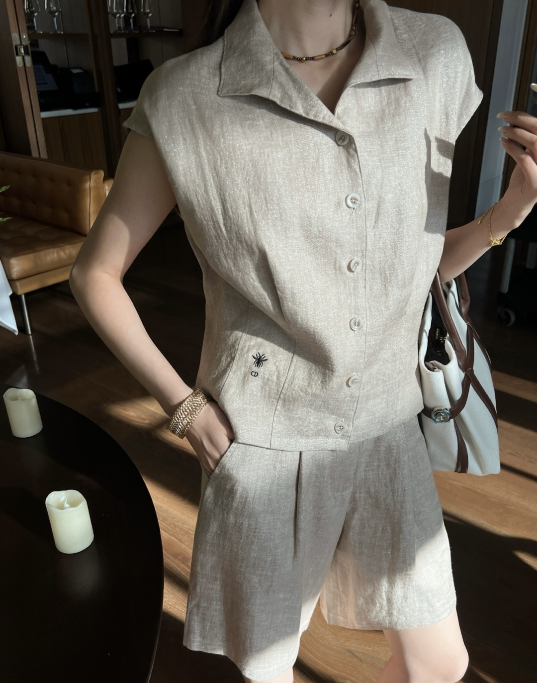 NO:889434,Soft primary color linen, breathable and skin-friendly!  ,Dior-clothing,dior,19860909柔和原色亚麻,透气亲肤！,迪奥-服装,dior,,Women's clothing