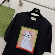 🐱 GUCC♡²⁶猫咪系列T恤 | 三色齐发谁能拒绝优雅又可爱的猫咪印花啊!自带法式复古氛围,白/粉/黑 🐱 GUCC♡²⁶猫咪系列T恤 | 三色齐发谁能拒绝优雅又可爱的猫咪印花啊!自带法式复古氛围,白/粉/黑