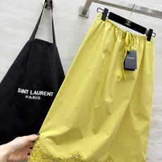 ysl²⁶夏季本命蕾丝半裙 上新✨三色温柔暴击|奶杏/柠檬黄/经典黑 松紧抽绳腰头 不挑身材包容所有身形 ysl²⁶夏季本命蕾丝半裙 上新✨三色温柔暴击|奶杏/柠檬黄/经典黑 松紧抽绳腰头 不挑身材包容所有身形