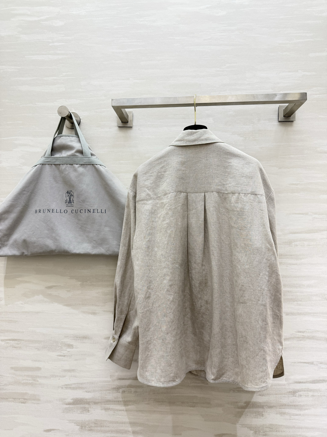 Brunello Cucinell♡²⁶亚麻长袖衬衫｜意式松弛天花板 高支天然雨露亚麻 自带原生麻料肌理