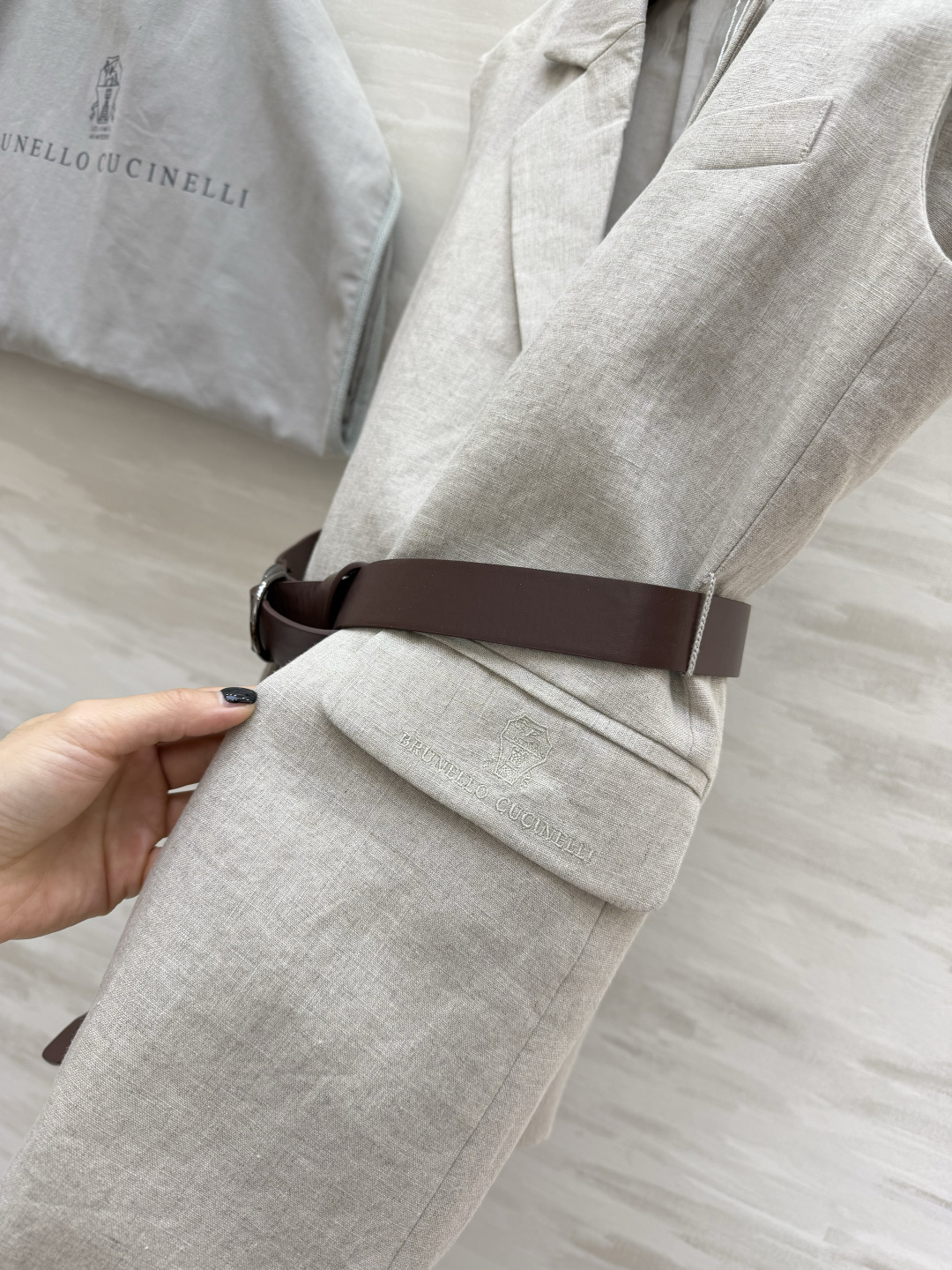 Brunello Cucinell♡²⁶雨露亚麻马甲｜意式高级松弛感 天然雨露麻面料 自带原生细腻肌理 