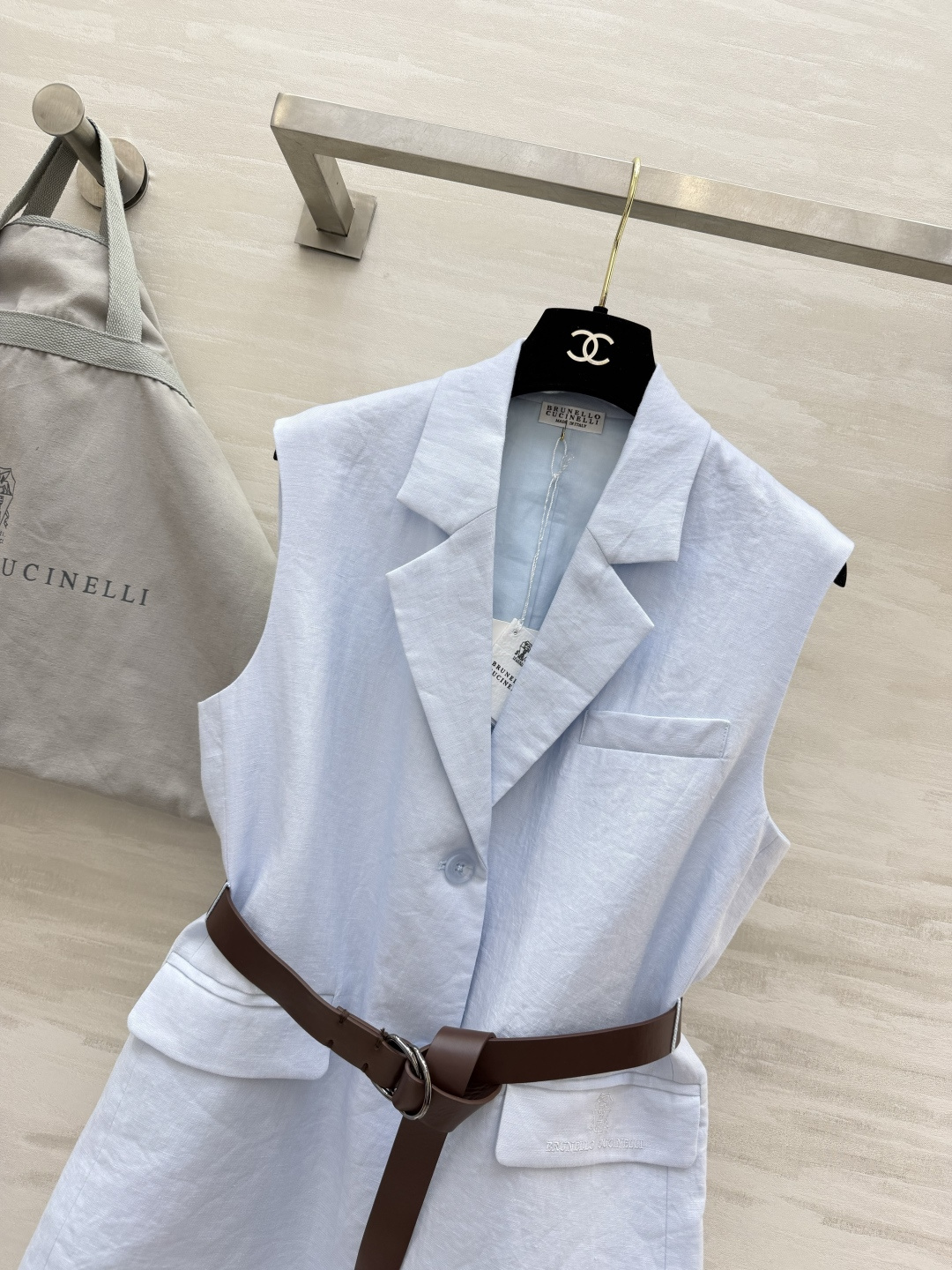 Brunello Cucinell♡²⁶雨露亚麻马甲｜意式高级松弛感 天然雨露麻面料 自带原生细腻肌理 