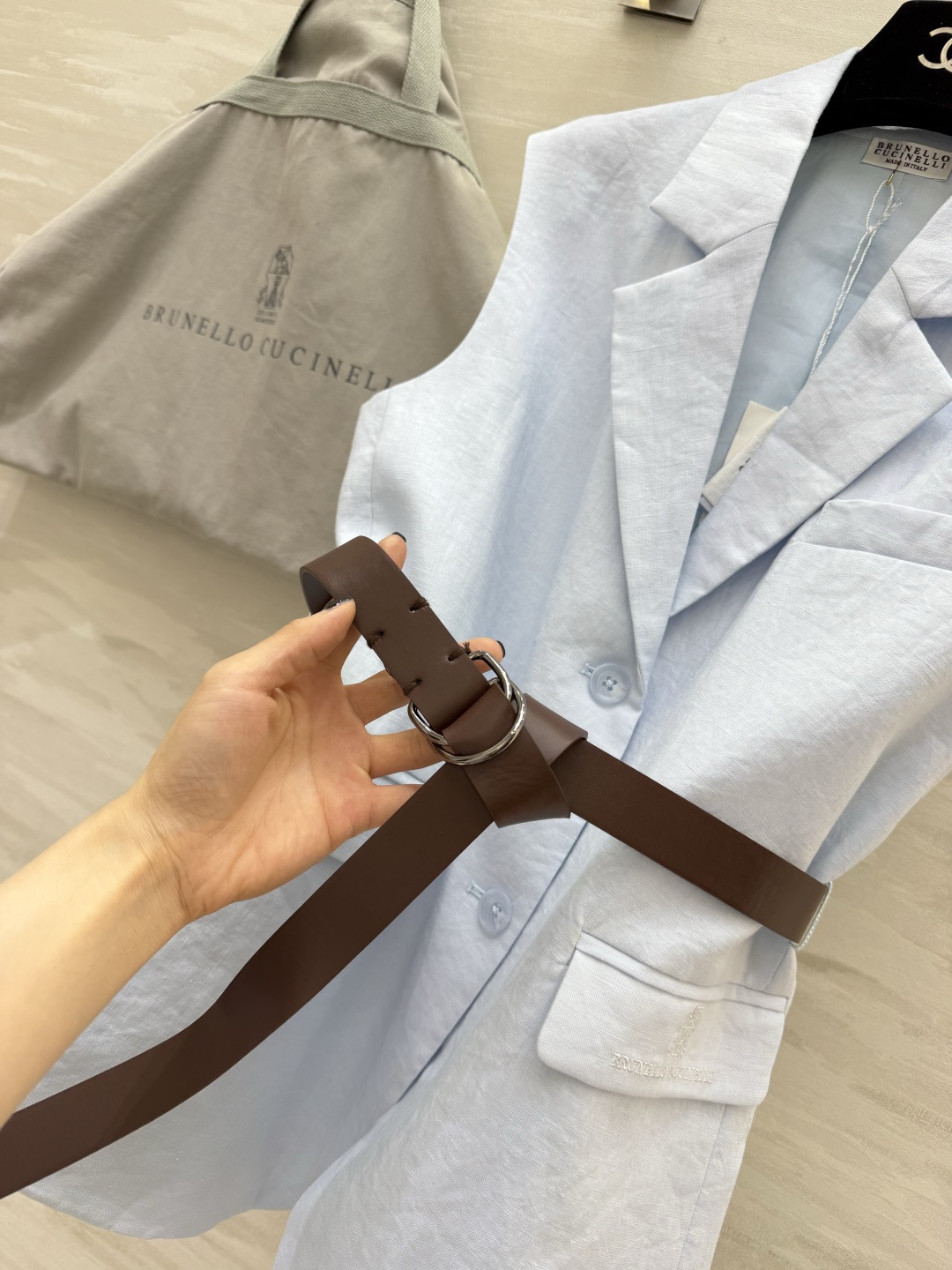 Brunello Cucinell♡²⁶雨露亚麻马甲｜意式高级松弛感 天然雨露麻面料 自带原生细腻肌理 