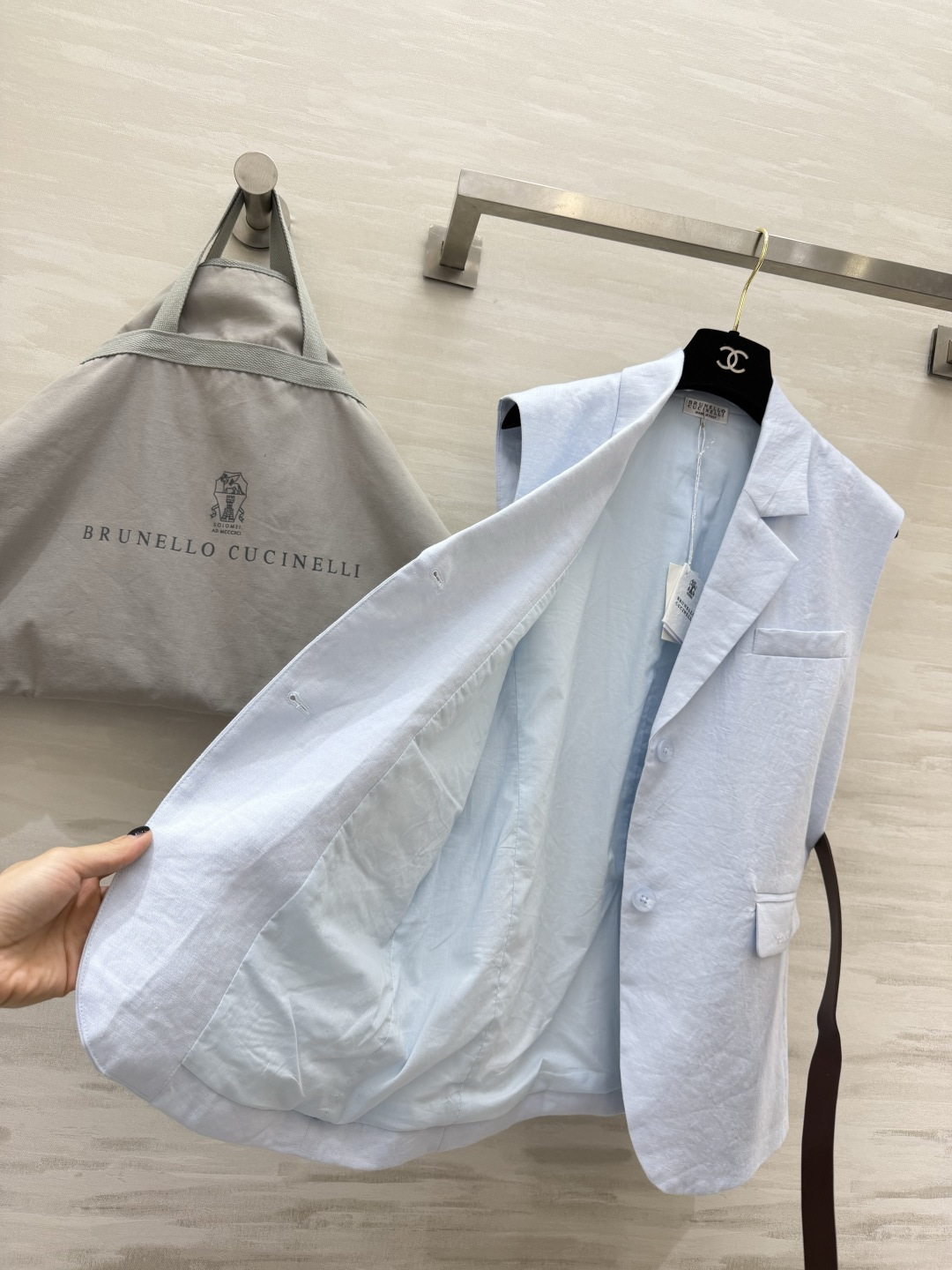 Brunello Cucinell♡²⁶雨露亚麻马甲｜意式高级松弛感 天然雨露麻面料 自带原生细腻肌理 