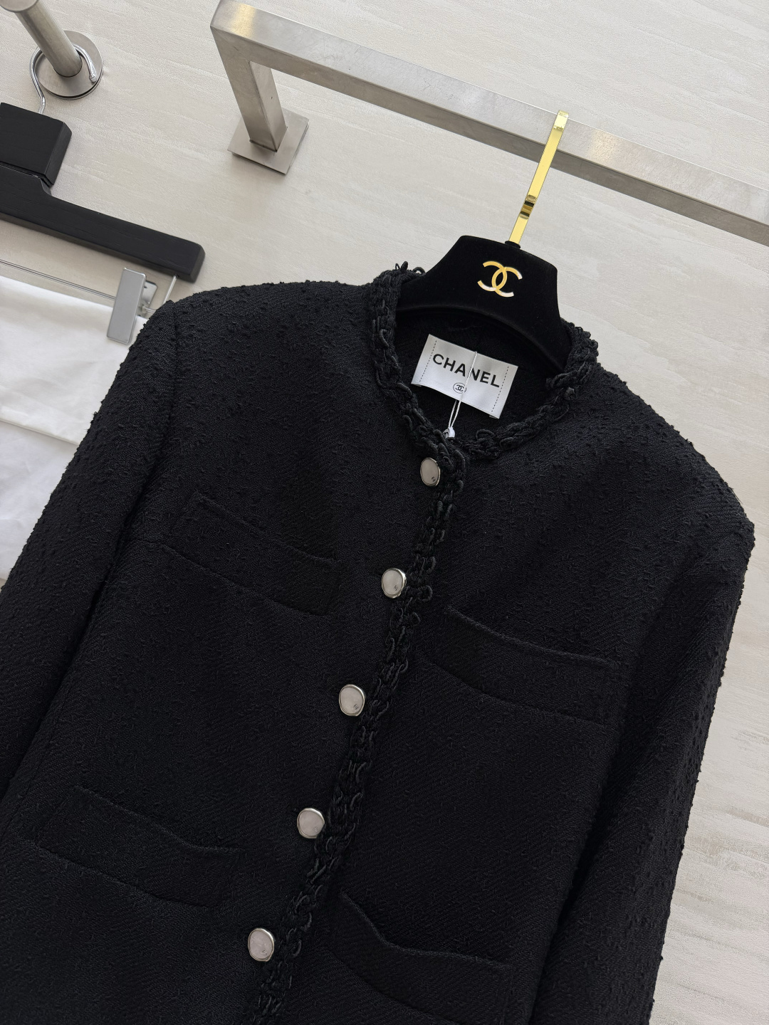 Chane♡²⁶S 经典四口袋设计软呢外套  100%桑蚕丝内衬 高品质定制 现货首发size：36/3