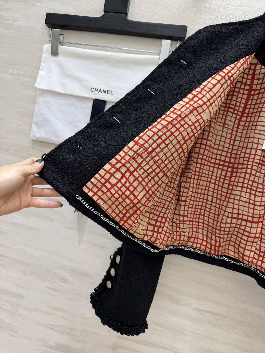 Chane♡²⁶S 经典四口袋设计软呢外套  100%桑蚕丝内衬 高品质定制 现货首发size：36/3