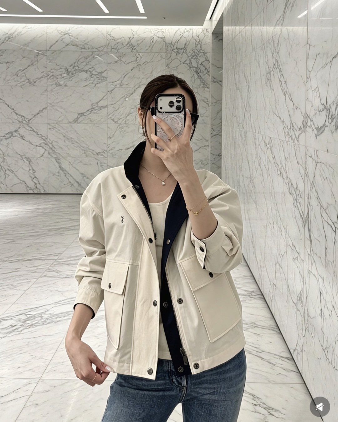 NO:931510,YSL reversible work jacket | Two-color ready stock, saint laurent, jackets & coats,19860909YSL正反两穿工装外套｜双色现货,,saint laurent,jackets & coats,,Women's clothing