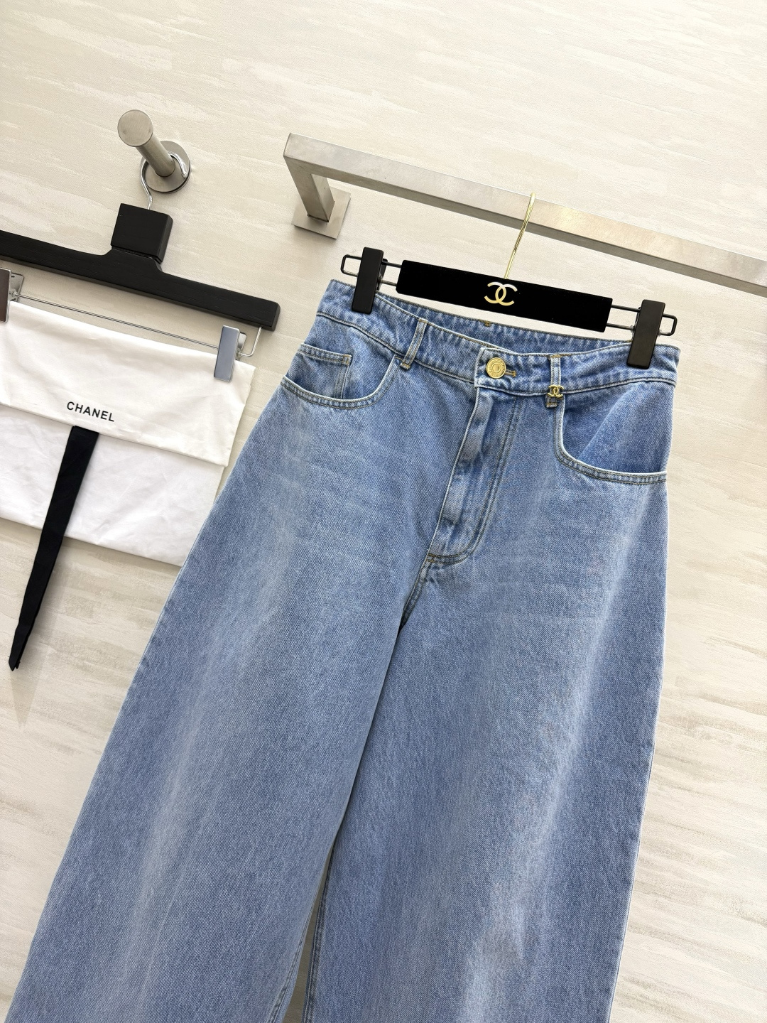 Chane♡²⁶A 珍妮同款牛仔阔腿裤 原版购入开发 高品质定制 现货首发size：36/38/40（）