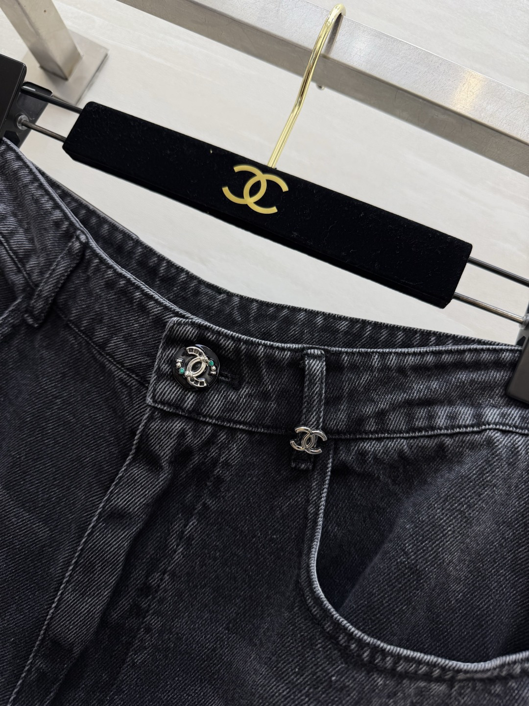 Chane♡²⁶A 珍妮同款牛仔阔腿裤 原版购入开发 高品质定制 现货首发size：36/38/40（）
