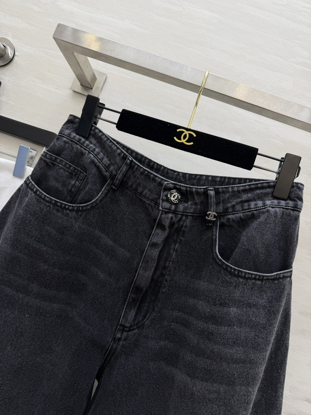Chane♡²⁶A 珍妮同款牛仔阔腿裤 原版购入开发 高品质定制 现货首发size：36/38/40（）