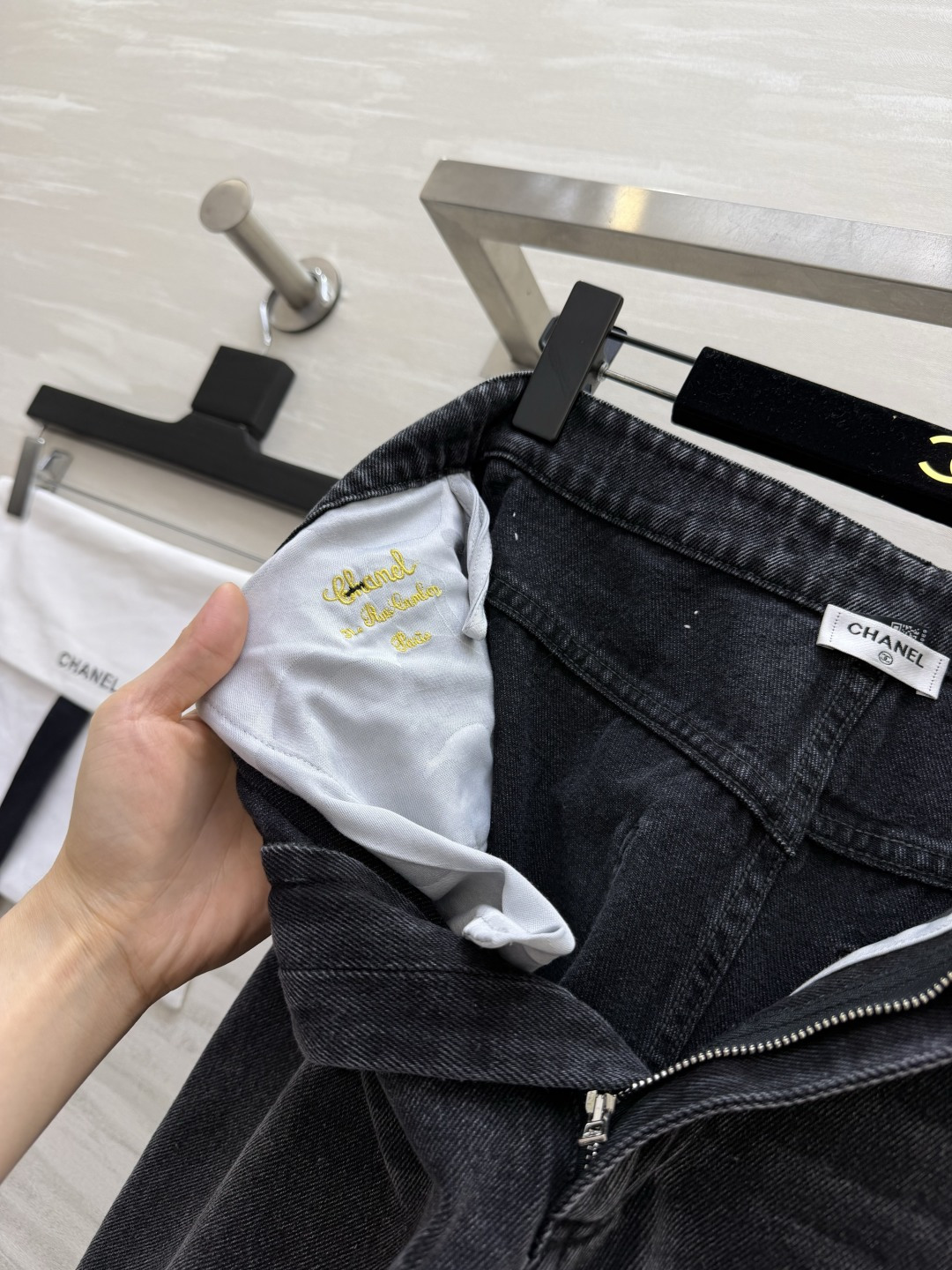 Chane♡²⁶A 珍妮同款牛仔阔腿裤 原版购入开发 高品质定制 现货首发size：36/38/40（）