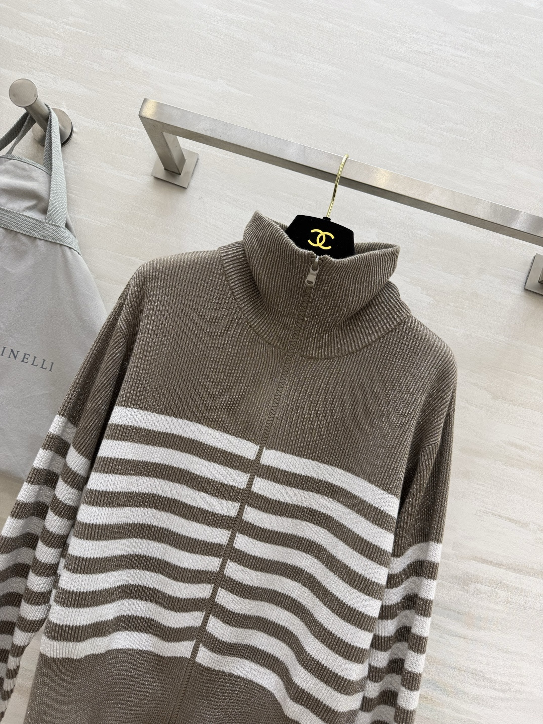 Brunello Cucinell♡²⁶串珠闪亮英式针织开衫 原版开发 高品质定制 现货首发size：S/M/L（）