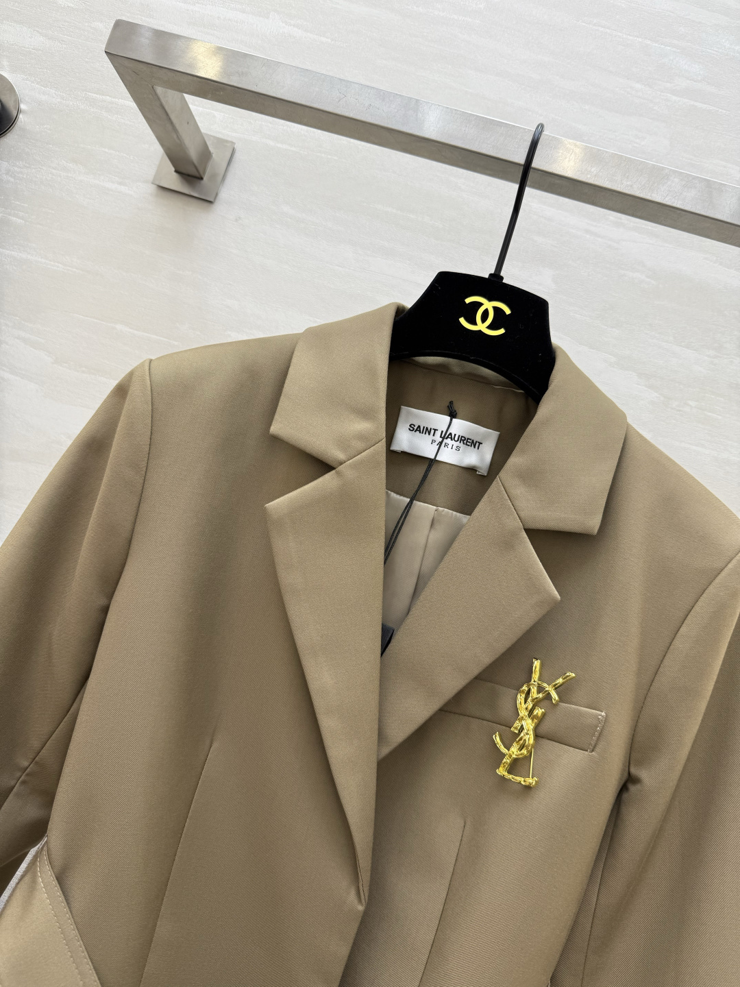 #ysl²⁶新款 羊毛西装外套 高品质定制 现货首发size：S/M/L/XL（s码肩宽：38，胸围：92，衣长：72）