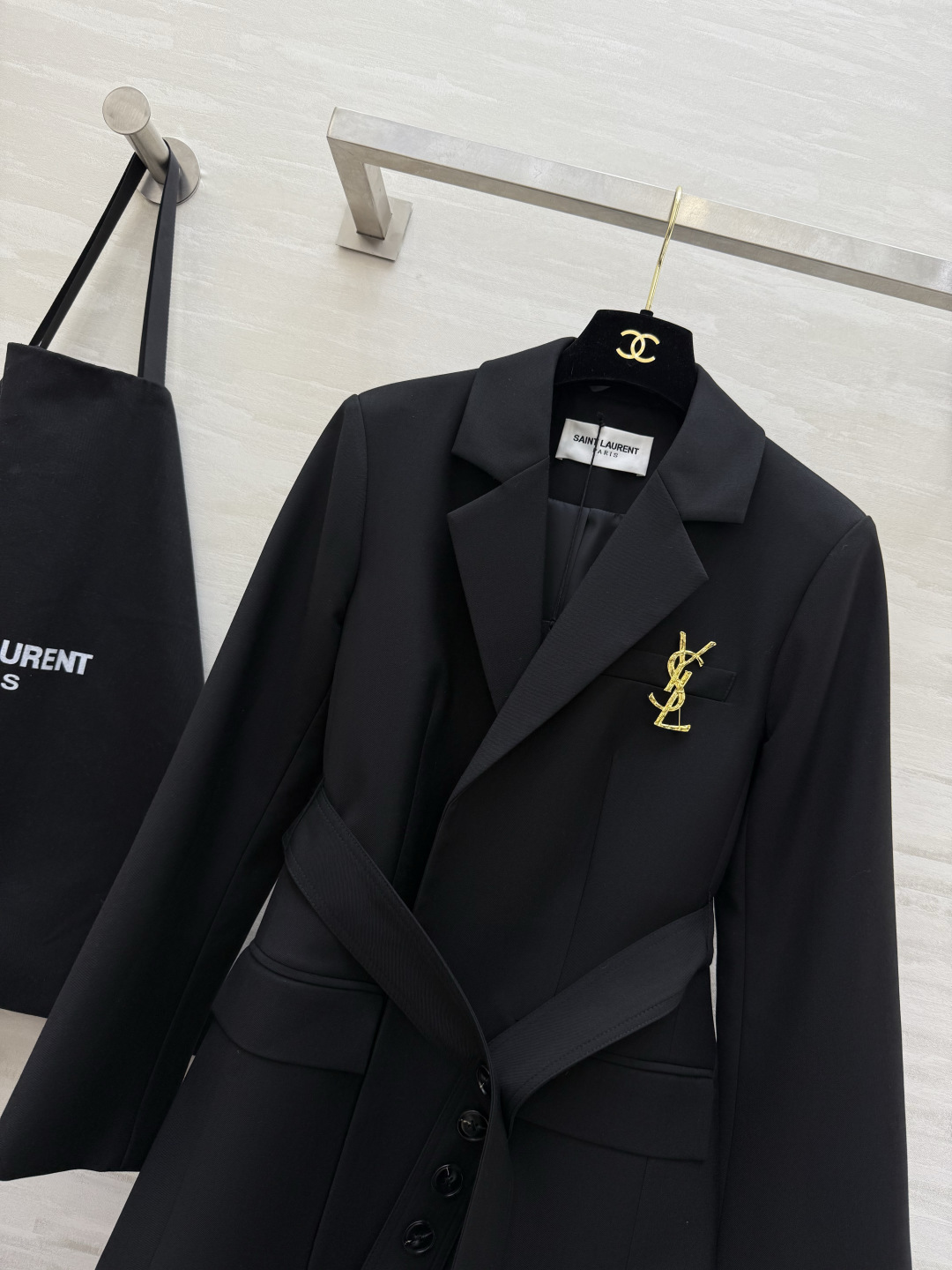 #ysl²⁶新款 羊毛西装外套 高品质定制 现货首发size：S/M/L/XL（s码肩宽：38，胸围：92，衣长：72）