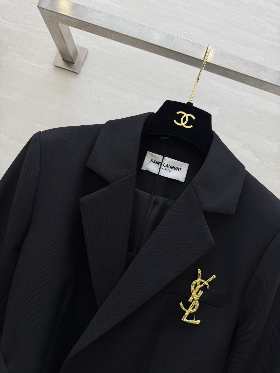 #ysl²⁶新款 羊毛西装外套 高品质定制 现货首发size：S/M/L/XL（s码肩宽：38，胸围：92，衣长：72）
