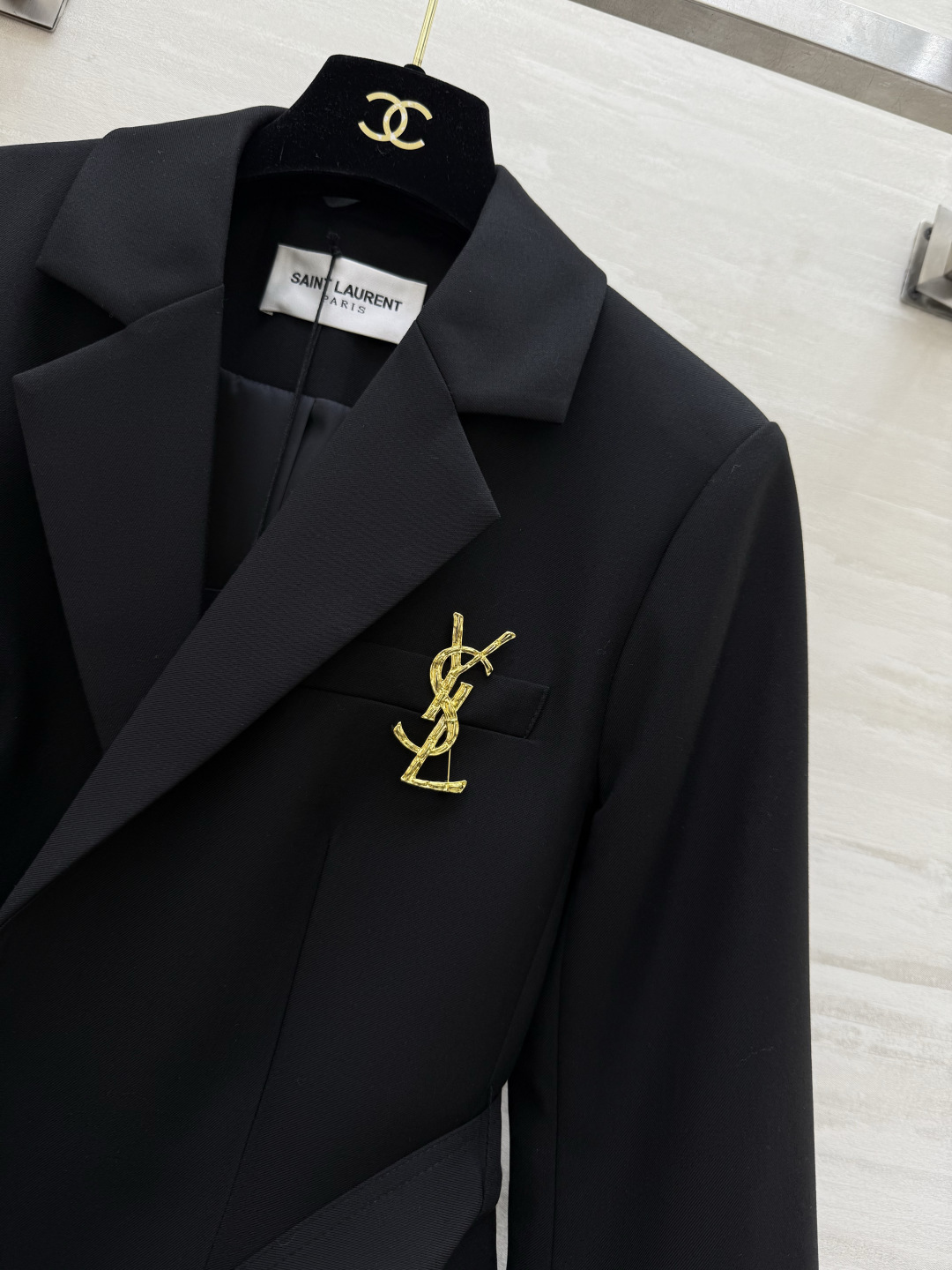 #ysl²⁶新款 羊毛西装外套 高品质定制 现货首发size：S/M/L/XL（s码肩宽：38，胸围：92，衣长：72）